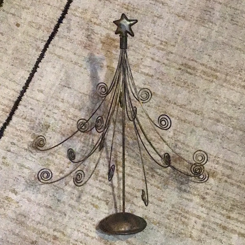 Metal Wire Christmas Tree Decor